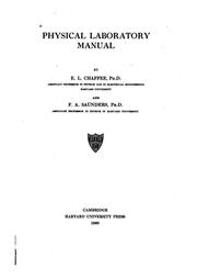 Front cover of Physical laboratory manual by Harvard University. Dept. of Physics.