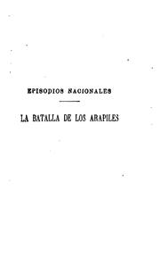 Front cover of La batalla de los Arapiles by Benito Pérez Galdós