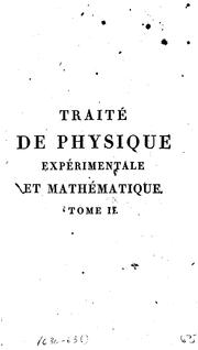 Front cover of Traité de physique expérimentale et mathématique by Jean-Baptiste Biot