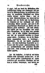 Front cover of Versuch über die gesellige ordnung .. by Isaak Iselin