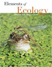 Front cover of Elements of ecology by Thomas M. Smith