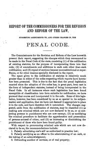 Front cover of Report of the Commissioners for the revision and reform of the law by California. Commission for Revision and Reform of the Law.