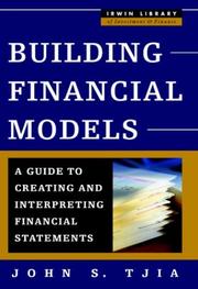 Cover of Building Financial Models by John Tjia