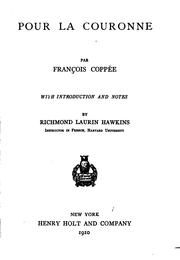 Cover of Pour la couronne by François Coppée