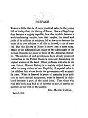 Front cover of The story  of the Roman  people by Eva March Tappan