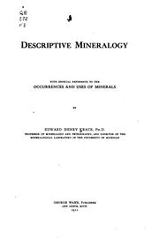 Cover of Descriptive mineralogy by Edward Henry Kraus