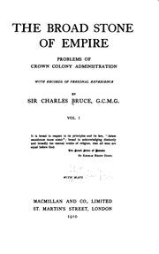 Front cover of The broad stone of empire by Bruce, Charles