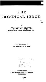 Front cover of The Prodigal Judge by Vaughan Kester