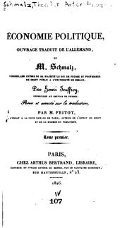 Cover of Économie politique, ouvrage traduit de l'allemand by Theodor Schmalz