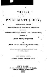 Cover of Theorie der Geister-Kunde by Johann Heinrich Jung-Stilling