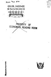 Front cover of Our home railways by W. J. Gordon