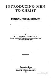 Cover of Introducing men to Christ by Willis D. Weatherford