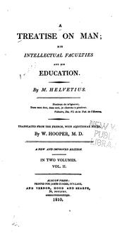 Cover of A treatise on man by Helvétius