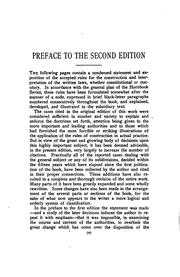 Front cover of Handbook on the construction and interpretation of the laws by Henry Campbell Black