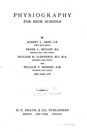 Cover of Physiography for high schools by Albert Llewellyn Arey