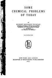 Front cover of Some chemical problems of today by Duncan, Robert Kennedy