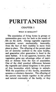 Cover of Puritanism by Clarence Meily