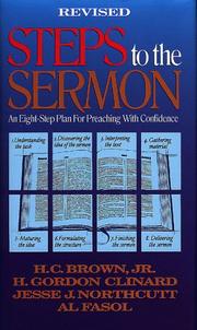 Cover of Steps to the sermon by Henry Clifton Brown