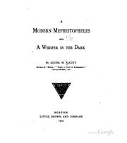 Front cover of A modern Mephistopheles, and A whisper in the dark by Louisa May Alcott
