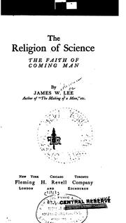 Front cover of The religion of science by James Wideman Lee