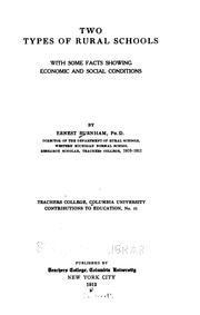 Front cover of Two types of rural schools by Ernest Burnham