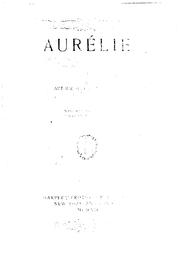 Cover of Aurélie by Arthur Sherburne Hardy