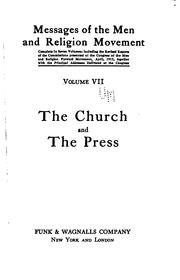 Front cover of Messages of the Men and religion movement .. by Men and Religion Forward Movement.
