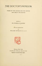 Front cover of The doctor's window by Ina Russelle Warren