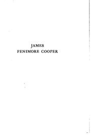 Cover of James Fenimore Cooper by Phillips, Mary Elizabeth
