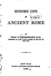 Cover of Business life in ancient Rome by Charles George Herbermann