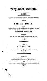 Cover of Neglected genius by William Henry Ireland