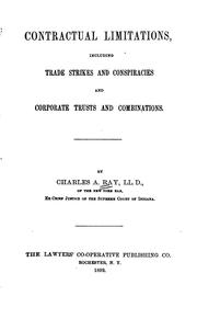 Cover of Contractual limitations by Charles A. Ray