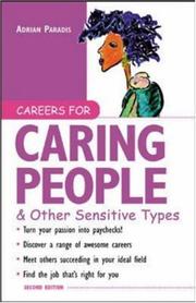 Cover of Careers for caring people & other sensitive types by Adrian A. Paradis