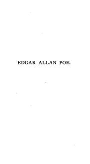 Cover of Edgar Allan Poe by Edmund Clarence Stedman
