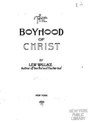 Front cover of Stories-The Boyhood of Christ by Lew Wallace