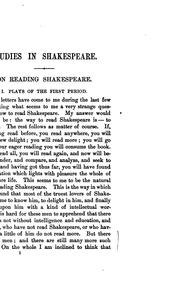 Cover of Studies in Shakespeare by Richard Grant White