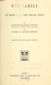 Cover of The family by Charles Franklin Thwing