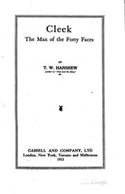 Front cover of Cleek, the man of the forty faces by Thomas W. Hanshew