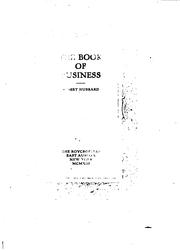 Front cover of The book of business by Elbert Hubbard