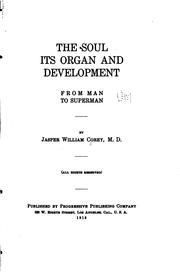 Cover of The soul by Jasper William Corey