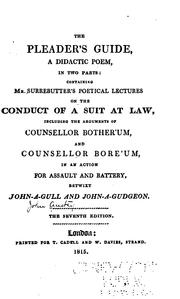 Cover of The pleader's guide by John Anstey