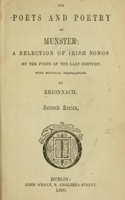 Cover of The poets and poetry of Munster by George Sigerson