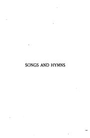 Cover of Songs and sonnets by Maurice Francis Egan