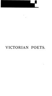 Cover of Victorian poets by Edmund Clarence Stedman