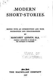 Cover of Modern short-stories by Margaret Eliza Ashmun