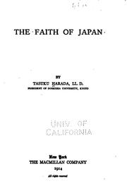 Cover of The faith of Japan by Harada, Tasuku