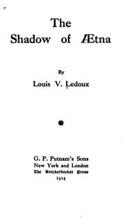 Front cover of The shadow of Ætna by Louis V. Ledoux