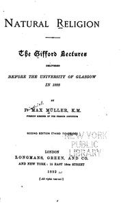 Cover of Natural religion by John Robert Seeley