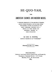 Front cover of Se-quo-yah, the American Cadmus and modern Moses by Foster, Geo. E.