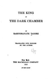Front cover of The King of the Dark Chamber by Rabindranath Tagore
